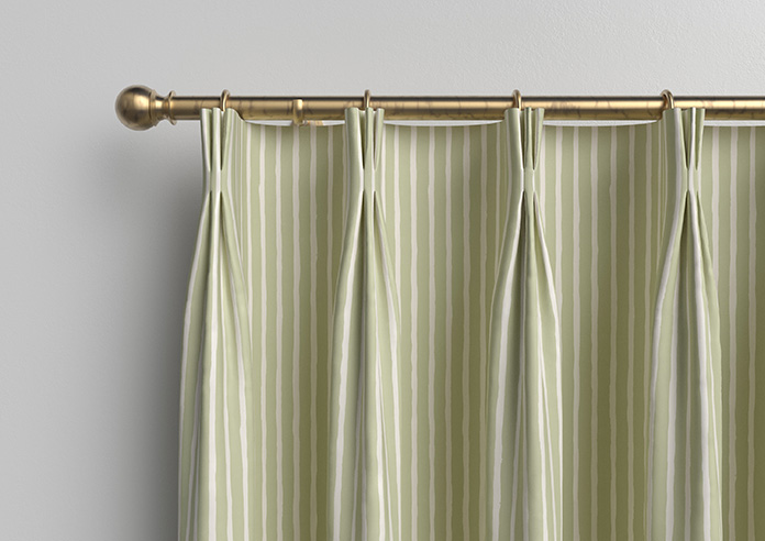 Vintage Stripe, Sage - Made to Measure Curtains - Image 11